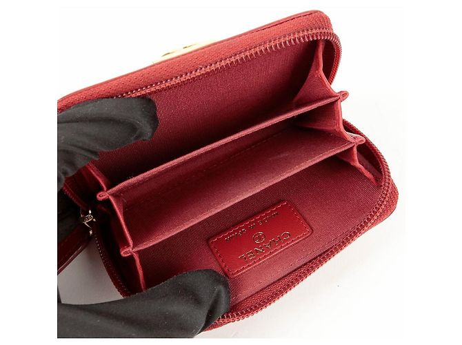 Chanel Boy Zip Kartenetui Rot - Ansicht 11