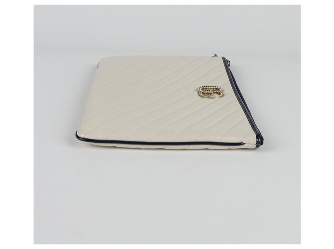 Gucci Clutch GG Marmont Bianco - vista 6