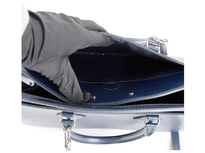 Louis Vuitton Borsa a Spalla Suplo MM Blu - vista 12