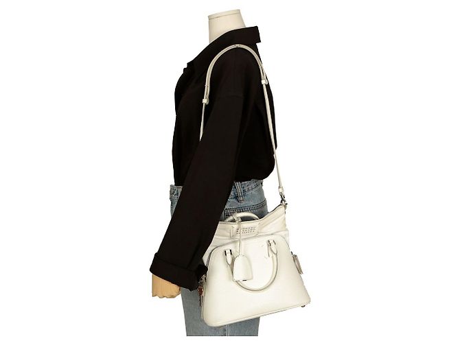 Maison Martin Margiela Mini borsa a spalla Bianco - vista 16