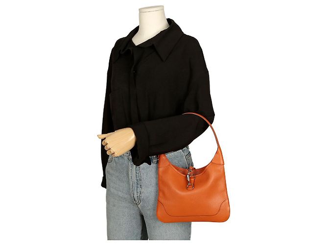 Hermès Trim Schultertasche Orange - Ansicht 11