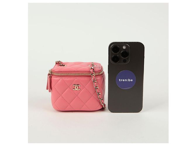 Chanel Borsa a tracolla mini cosmetica Vanity Rosa - vista 8