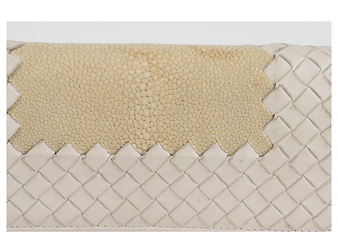 Bottega Veneta Portafoglio lungo con zip Around Bianco - vista 2