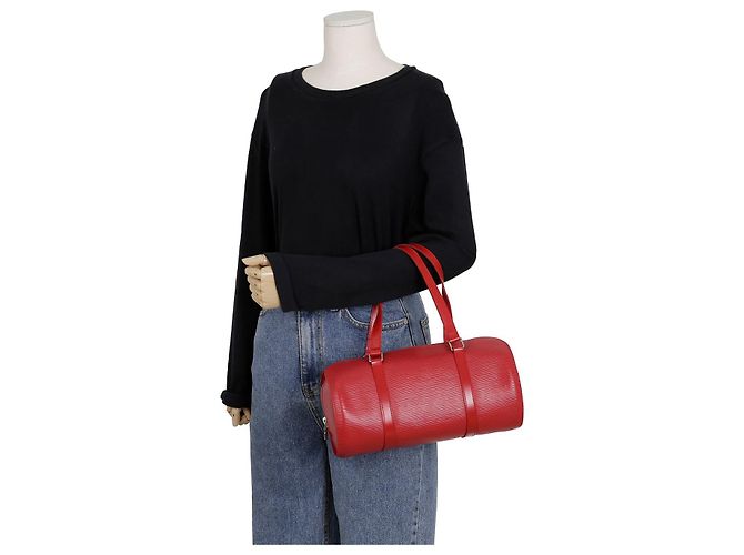 Louis Vuitton Borsa Tote e Borsa a Spalla Supploa Rosso - vista 16