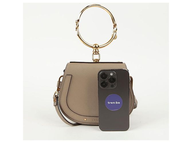 Chloé Borsa a spalla Nile Small Tote Marrone - vista 11