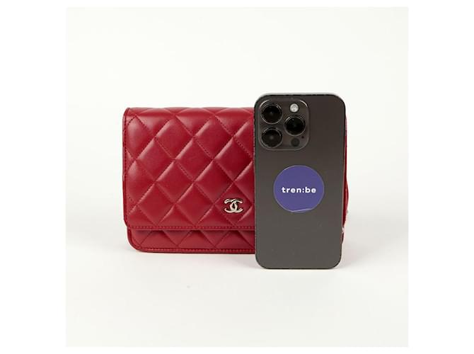 Chanel Borsa a tracolla WOC classica Rosso - vista 10