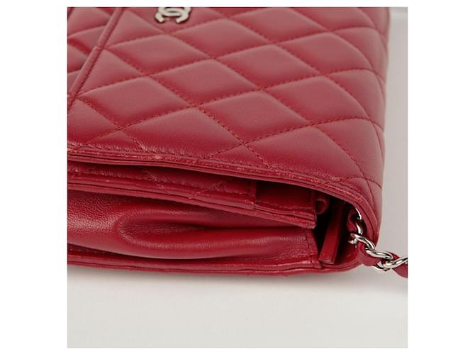 Chanel Borsa a tracolla WOC classica Rosso - vista 6