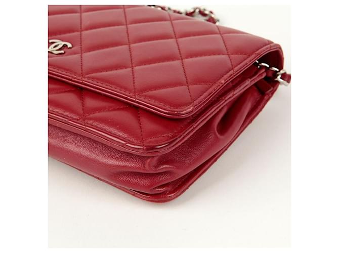 Chanel Borsa a tracolla WOC classica Rosso - vista 8