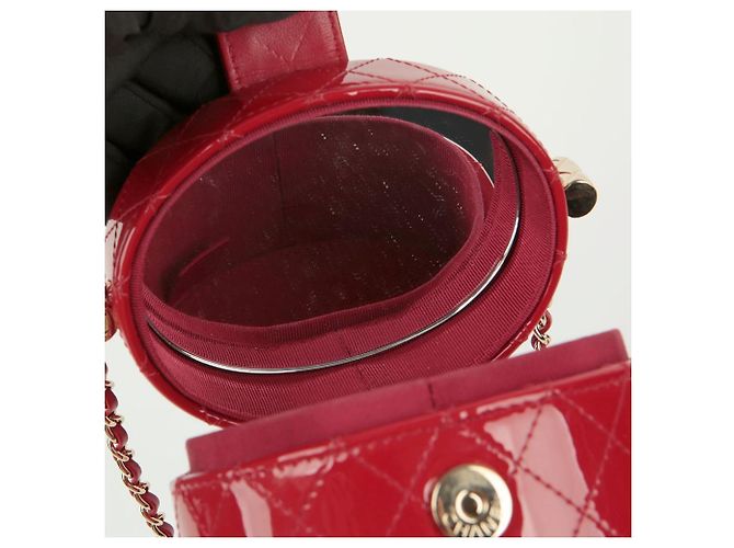 Chanel Mini bolsa de cosméticos cruzada Roja - vista 10