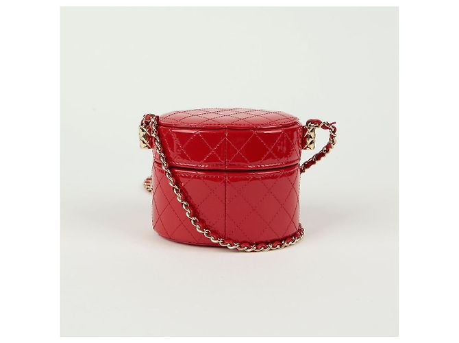 Chanel Mini bolsa de cosméticos cruzada Roja - vista 4