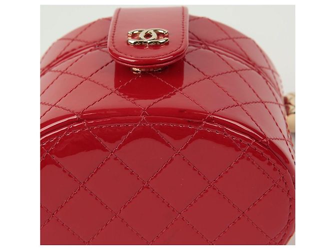 Chanel Mini bolsa de cosméticos cruzada Roja - vista 8
