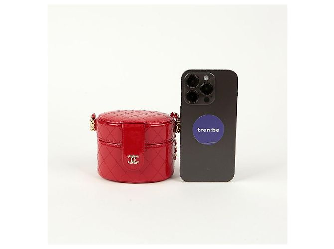 Chanel Mini bolsa de cosméticos cruzada Roja - vista 9