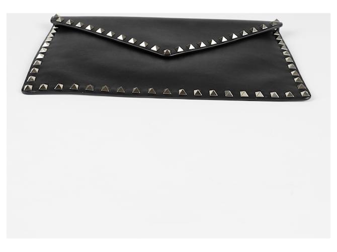 Valentino Clutch Envelope Rockstud Nero - vista 6