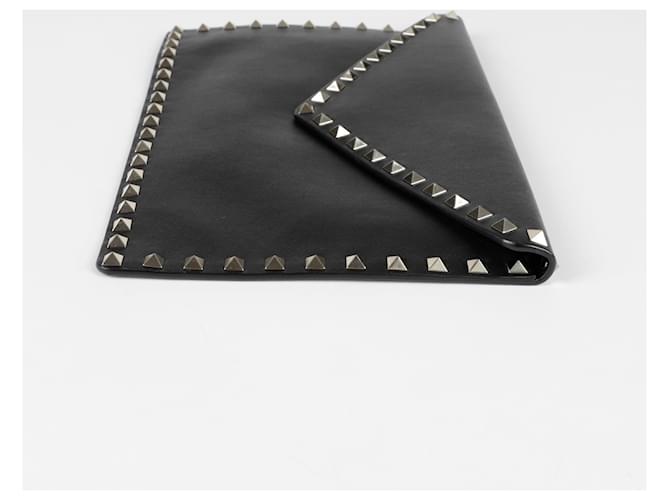 Valentino Clutch Envelope Rockstud Nero - vista 7