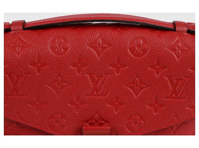 Louis Vuitton Borsa a Spalla Pochette Metis MM Empreinte Rosso - vista 3