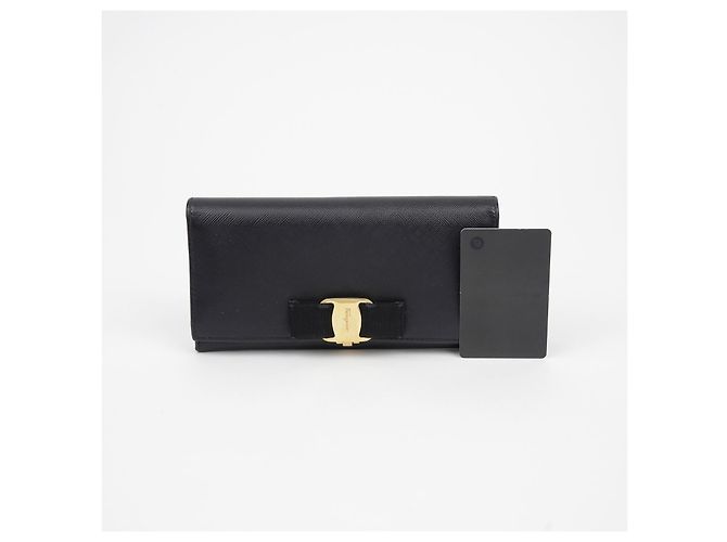 Salvatore Ferragamo Bar Long Wallet mit Klappe Schwarz - Ansicht 11
