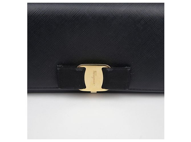Salvatore Ferragamo Bar Long Wallet mit Klappe Schwarz - Ansicht 2