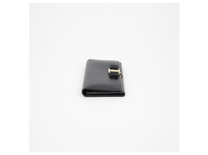 Salvatore Ferragamo Bar Long Wallet mit Klappe Schwarz - Ansicht 4