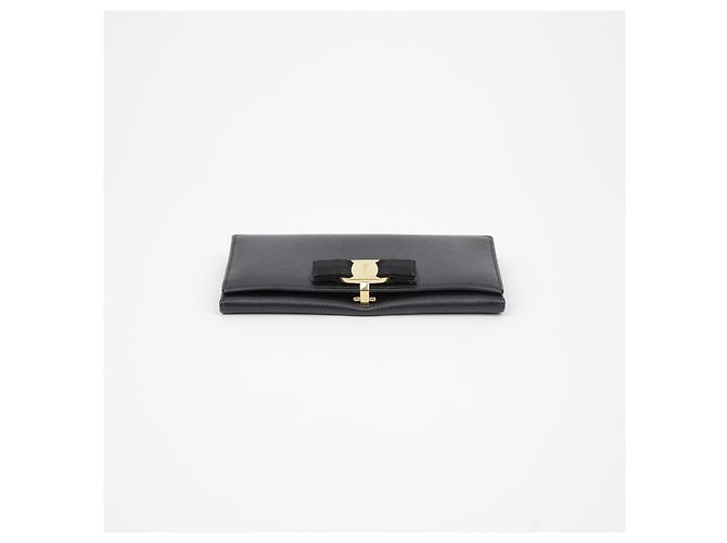 Salvatore Ferragamo Bar Long Wallet mit Klappe Schwarz - Ansicht 5