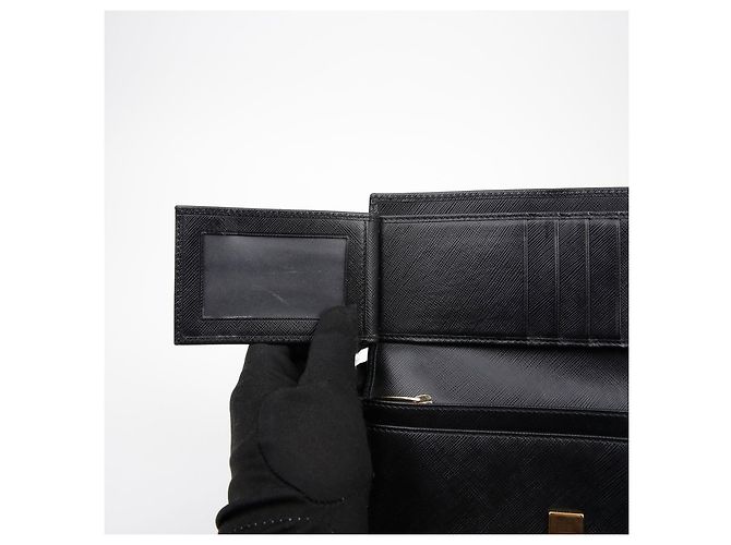 Salvatore Ferragamo Bar Long Wallet mit Klappe Schwarz - Ansicht 7