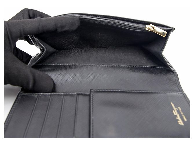 Salvatore Ferragamo Bar Long Wallet mit Klappe Schwarz - Ansicht 9