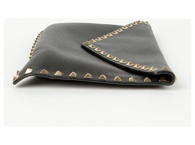 Valentino Borsa Clutch Envelope Rockstud Nero - vista 6