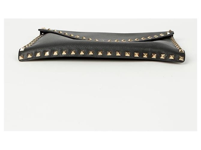 Valentino Borsa Clutch Envelope Rockstud Nero - vista 7