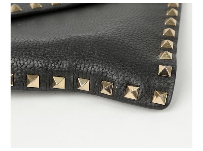 Valentino Borsa Clutch Envelope Rockstud Nero - vista 8