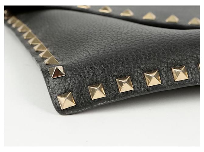Valentino Borsa Clutch Envelope Rockstud Nero - vista 9