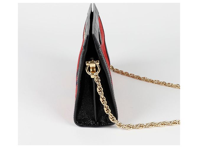 Gucci Ophidia Catena Piccolo Crossbody Nero - vista 3