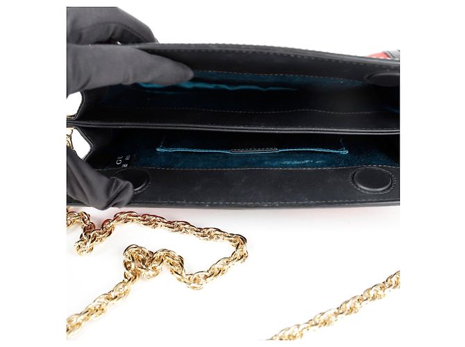 Gucci Ophidia Catena Piccolo Crossbody Nero - vista 9