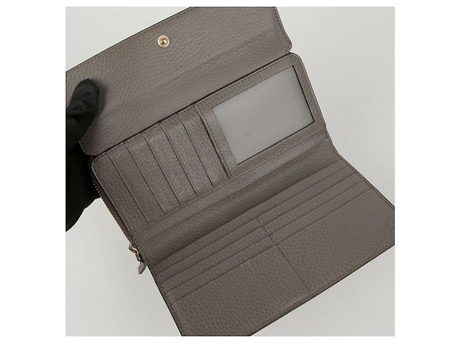 Gucci Cartera Larga de Metal GG Castaño - vista 10