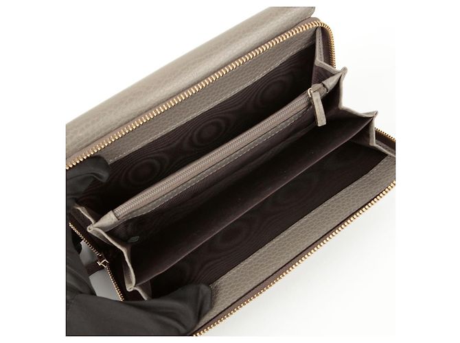 Gucci Cartera Larga de Metal GG Castaño - vista 11