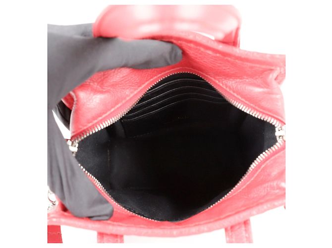 Balenciaga Borsa a spalla Bazaar XXS Rosso - vista 8