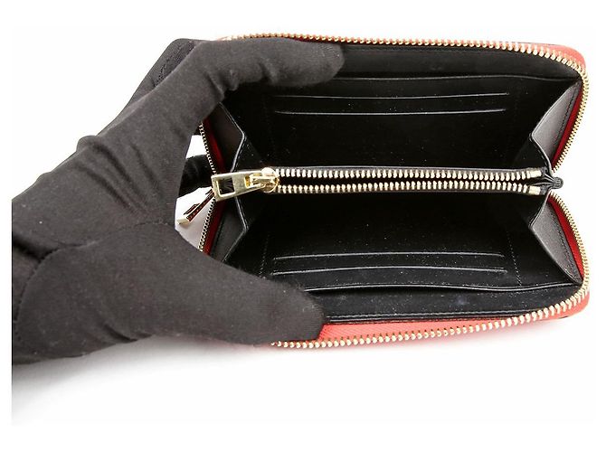 Loewe Portafoglio rotondo con zip Anagram Rosso - vista 9