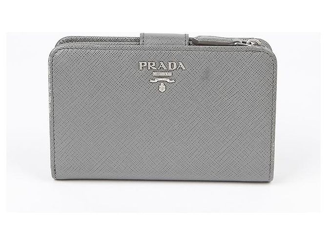 Prada Mini-Geldbörse mit Metall-Logo Braun - Ansicht 2