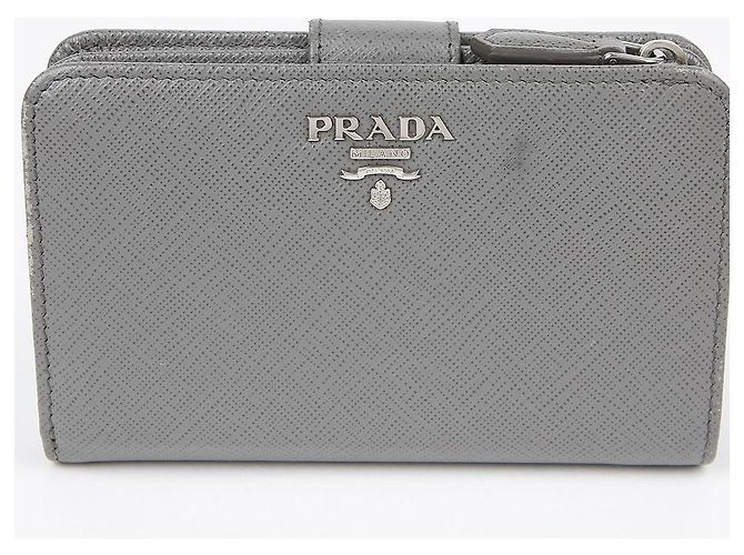 Prada Mini-Geldbörse mit Metall-Logo Braun - Ansicht 3