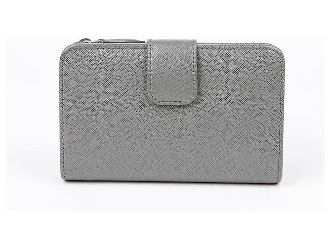 Prada Mini-Geldbörse mit Metall-Logo Braun - Ansicht 4