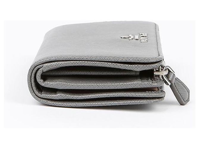 Prada Mini-Geldbörse mit Metall-Logo Braun - Ansicht 6