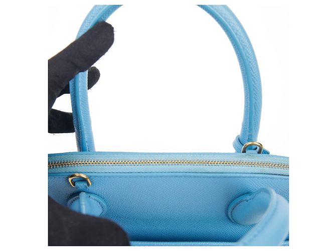 Balenciaga Borsa a Spalla Bill Small Tote Blu - vista 12