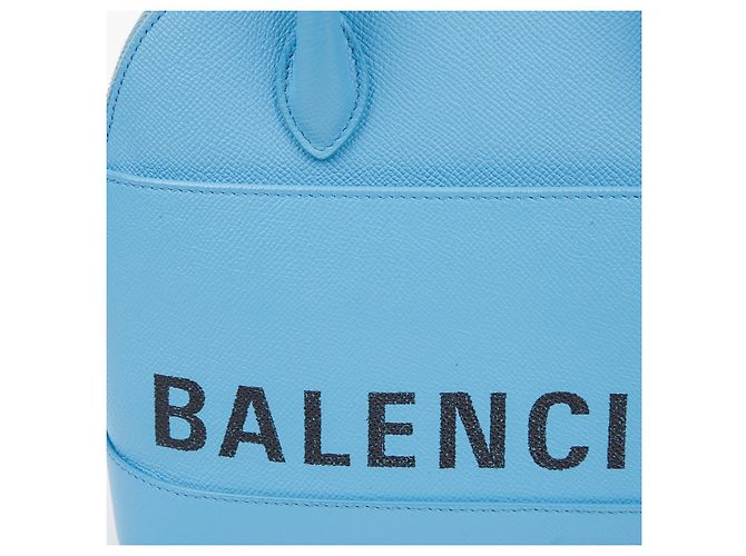 Balenciaga Borsa a Spalla Bill Small Tote Blu - vista 3