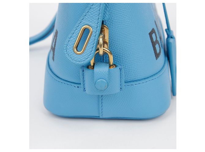 Balenciaga Borsa a Spalla Bill Small Tote Blu - vista 5