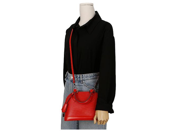 Louis Vuitton Borsa a Spalla Alma BB Rosso - vista 22