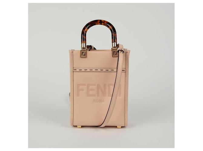 Fendi Borsa a spalla mini Sunshine Rosa - vista 2