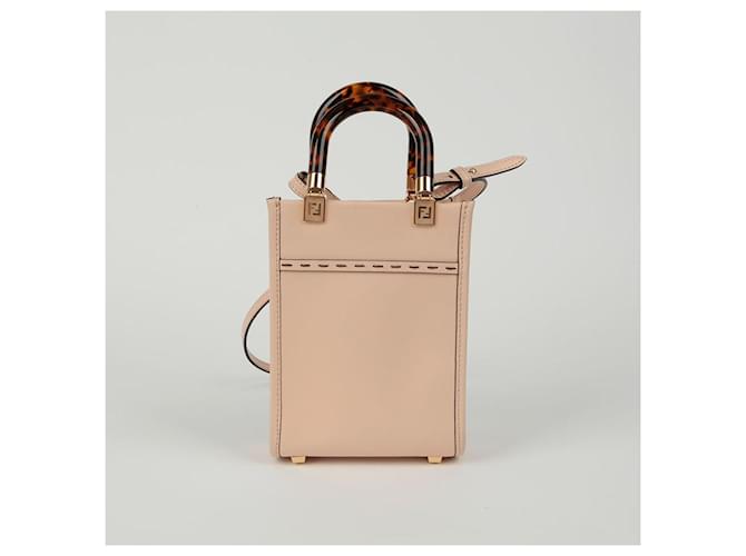 Fendi Borsa a spalla mini Sunshine Rosa - vista 4