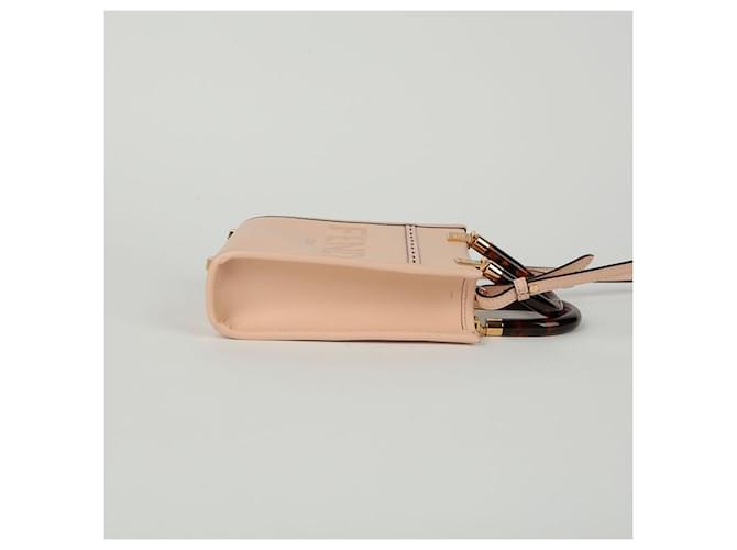 Fendi Borsa a spalla mini Sunshine Rosa - vista 5