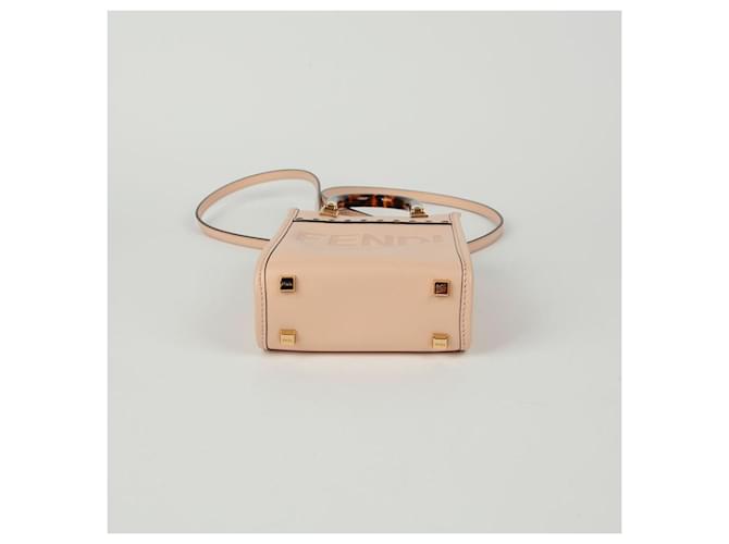 Fendi Borsa a spalla mini Sunshine Rosa - vista 6
