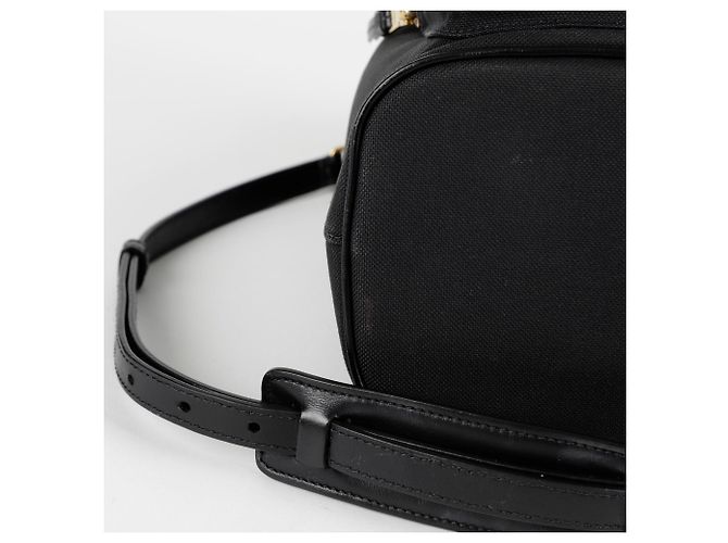 Prada Große Schultertasche Duet Bucket Schwarz - Ansicht 11