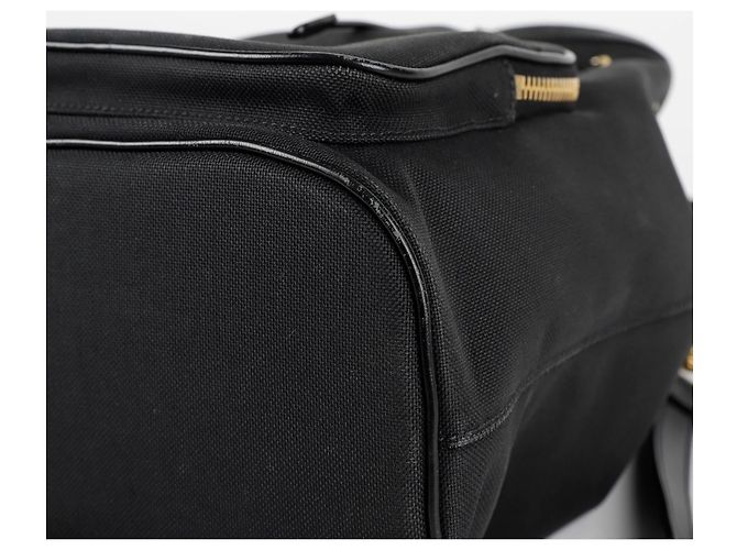 Prada Große Schultertasche Duet Bucket Schwarz - Ansicht 12
