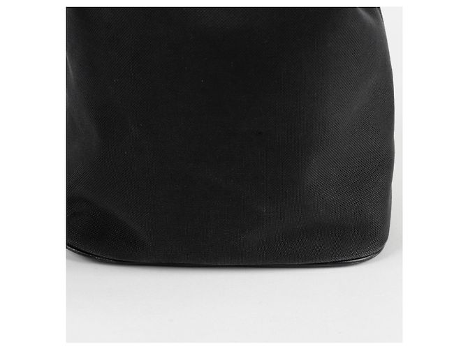 Prada Große Schultertasche Duet Bucket Schwarz - Ansicht 8